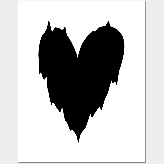 black heart Wall Art by AnastasiaKorts